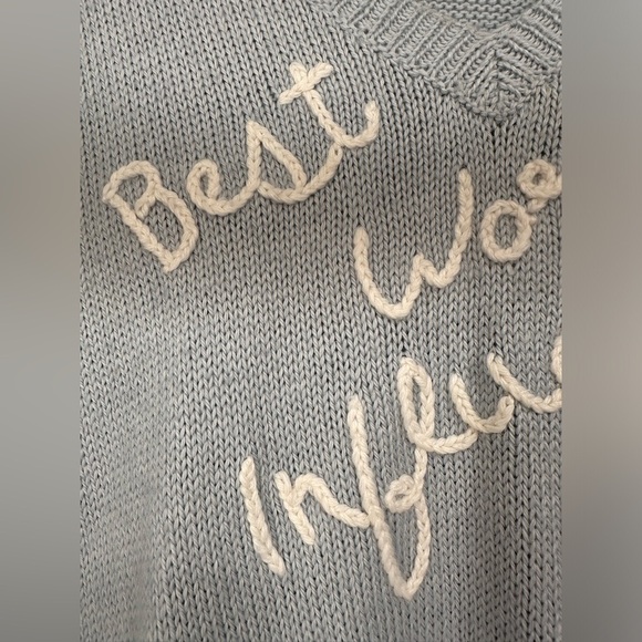 Wildfox Best Worst Influence Distressed Sweater - Picture 2 of 5